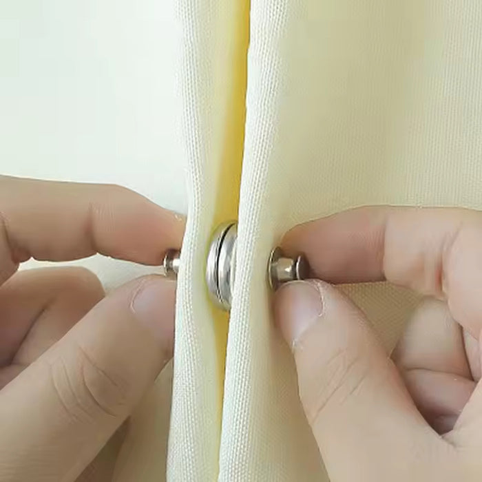 Magnetic Curtain Clips - 2pcs Detachable Magnets for Secure Closure & Easy to Install