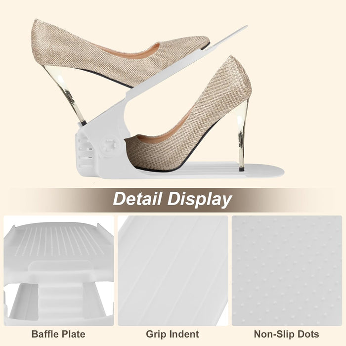 Shoe Organizer Adjustable Shoe Rack – Space-Saving, Durable, and Versatile